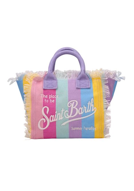Borsa piccola Mc2 Saint Barth Colette stripes pop multicolor arcobaleno frange MC2 SAINT BARTH | Borse | COLETTE03282H1